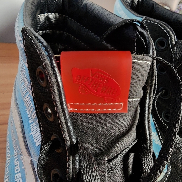 Vans Haribo Gummy Bear Limited Edition Black and Blue High-Top Sneakers - Picture 6 of 13